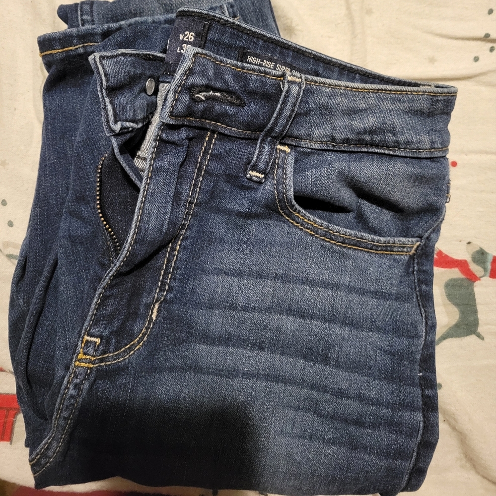 Hollister skinny high rise jeans size 3 long